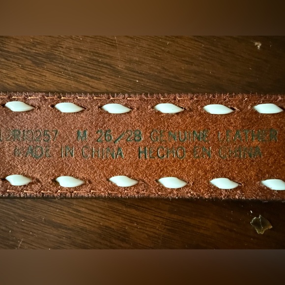 NWT leather Kids Belt with belt buckle - Picture 3 of 7